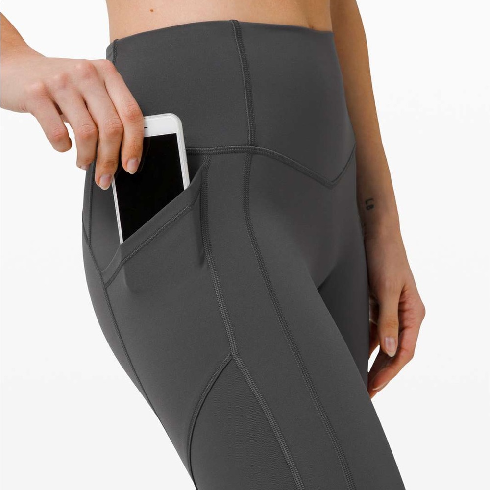 Lululemon 2 All the right places graphite grey 28”